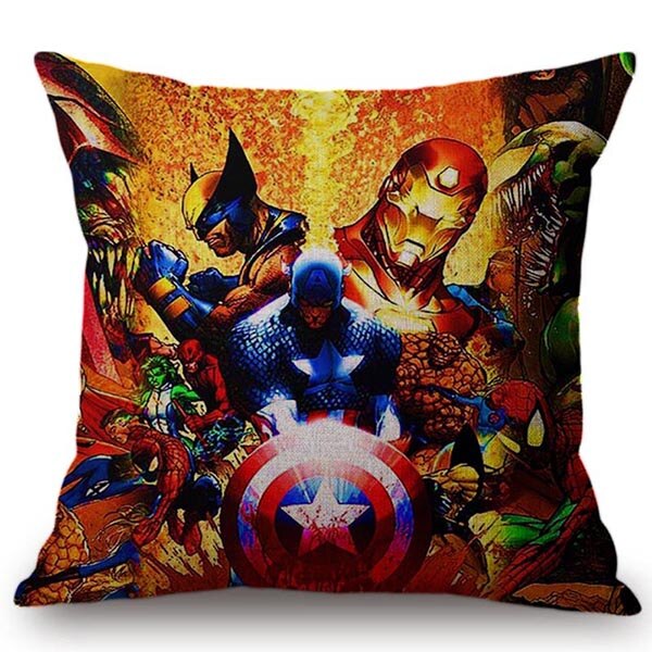 Super Heroes Pop Art Cushion