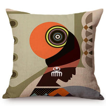 Load image into Gallery viewer, Colorful Fashion African Girl Pop Art Cushion