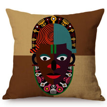 Load image into Gallery viewer, Colorful Fashion African Girl Pop Art Cushion