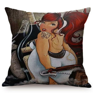 Sexy Fat Girl Pop Art Cushion