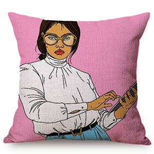 Sexy Woman Pop Art Cushion
