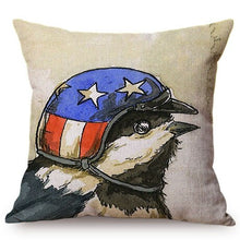 Load image into Gallery viewer, Comic Funny Dog Pilot Pop Art Cushion