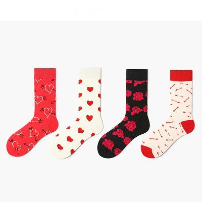 Happy Romantic Lovers Socks