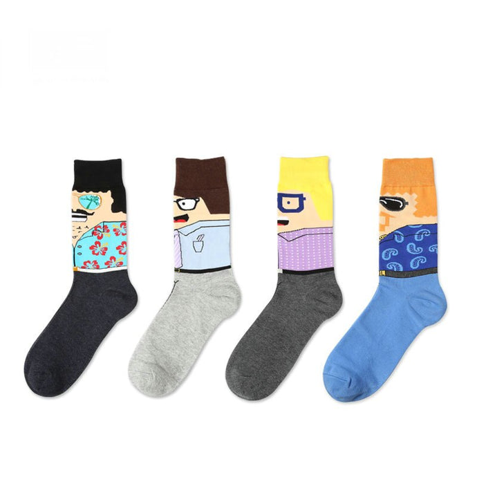 Japan hot creative illustration socks