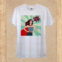 Load image into Gallery viewer, I Can Do It Supergirl Girl Pop Art T-shirt